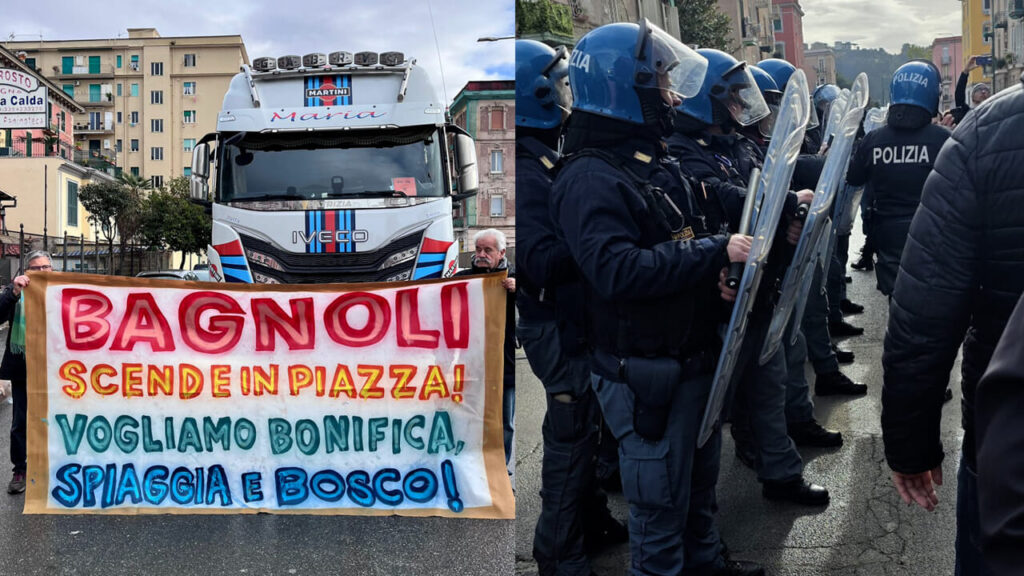 Bagnoli tra cantieri per l’America’s Cup e proteste dei cittadini: la situazione aggiornata 1 protesta bagnoli